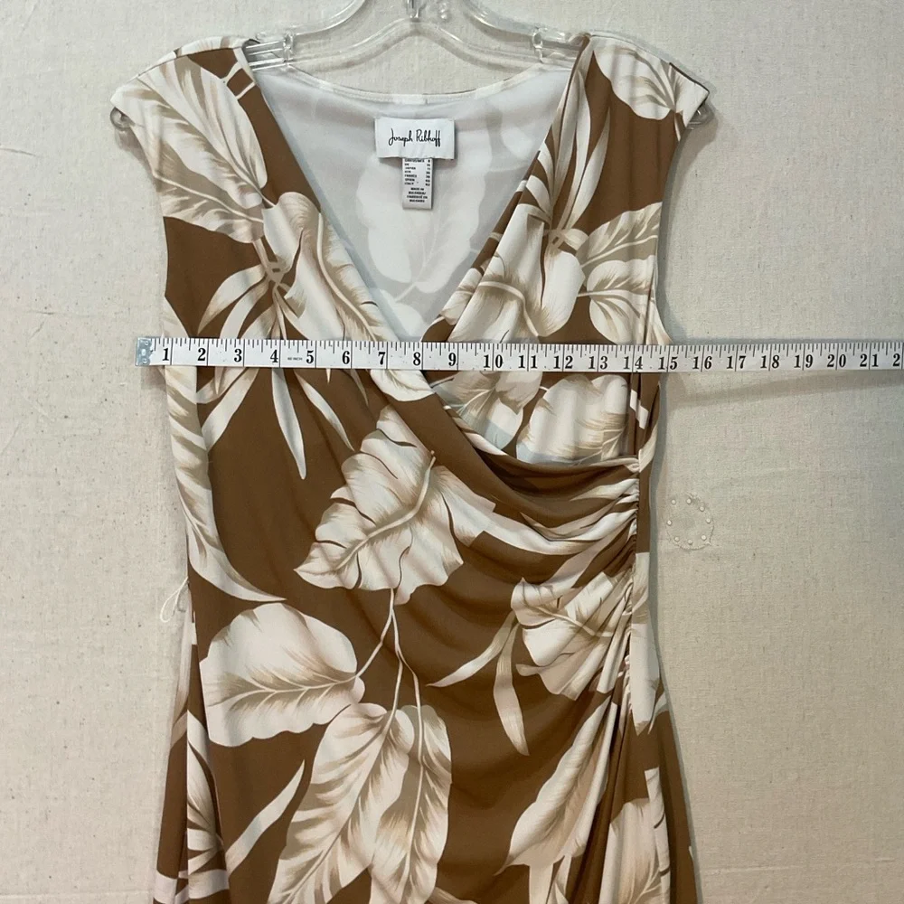 Joseph RIBKOFF tropical print dress , size 8 / EXCELLENT LIKE NEW CONDITION - Picture 3 of 9